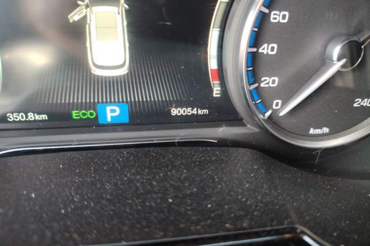 Used GAC Trumpchi GS7 2017 280T Two-Wheel Drive Luxury Model Odometer Close Up