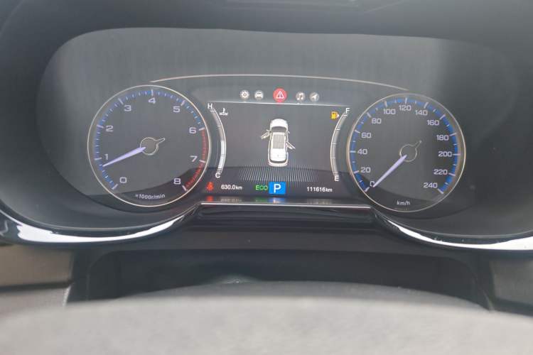 Used GAC Trumpchi GS7 2017 320T Two-Wheel-Drive Luxury Smart Connectivity Model Odometer Close Up