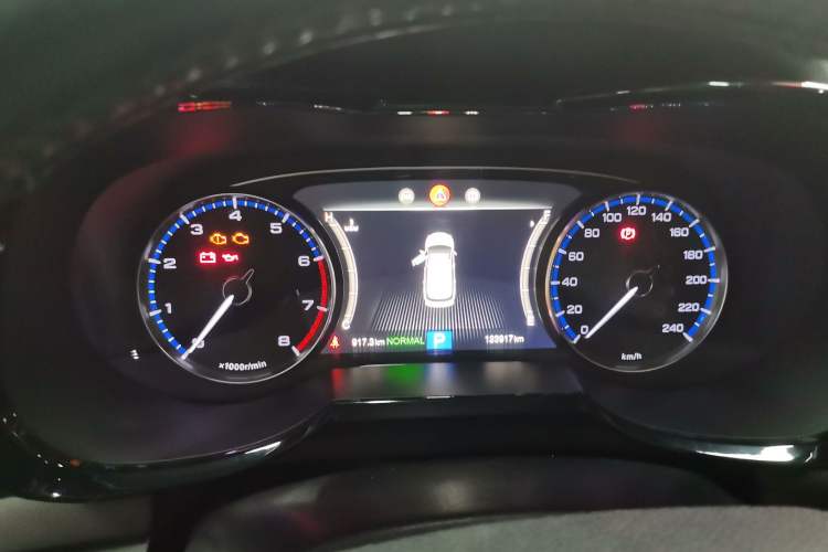 Used GAC Trumpchi GS7 2017 280T Two-Wheel Drive Luxury Model Odometer Close Up