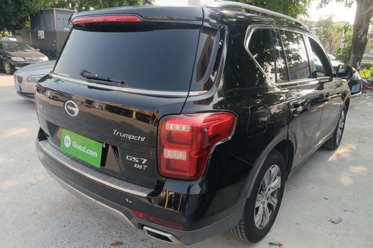 Used GAC Trumpchi GS7 2017 320T Two-Wheel-Drive Luxury Smart Connectivity Model Rear Right 45 Deg