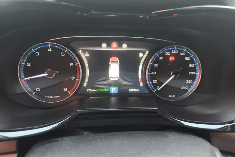 Used GAC Trumpchi GS7 2017 280T Two-Wheel Drive Luxury Model Odometer Close Up