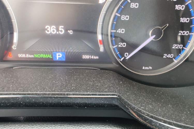 Used GAC Trumpchi GS7 2017 320T Two-Wheel-Drive Luxury Smart Connectivity Model Odometer Close Up