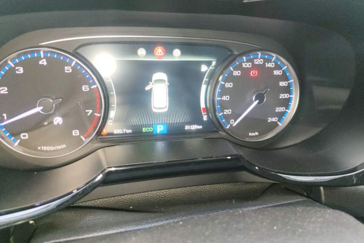 Used GAC Trumpchi GS7 2019 390T Two-Wheel-Drive Elite Version Odometer Close Up