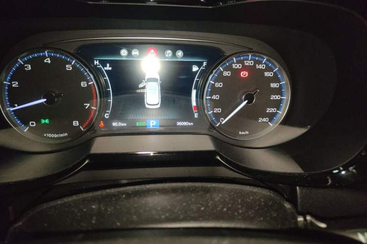 Used GAC Trumpchi GS7 2019 390T Two-Wheel Drive Luxury Smart Connectivity Version Odometer Close Up