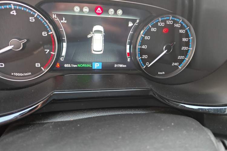 Used GAC Trumpchi GS7 2019 390T Two-Wheel Drive Luxury Smart Connectivity Version Odometer Close Up