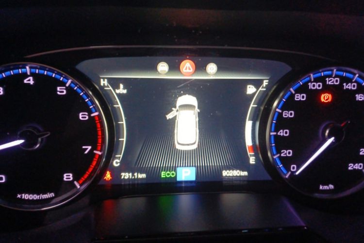 Used GAC Trumpchi GS7 2019 390T Two-Wheel-Drive Elite Version Odometer Close Up
