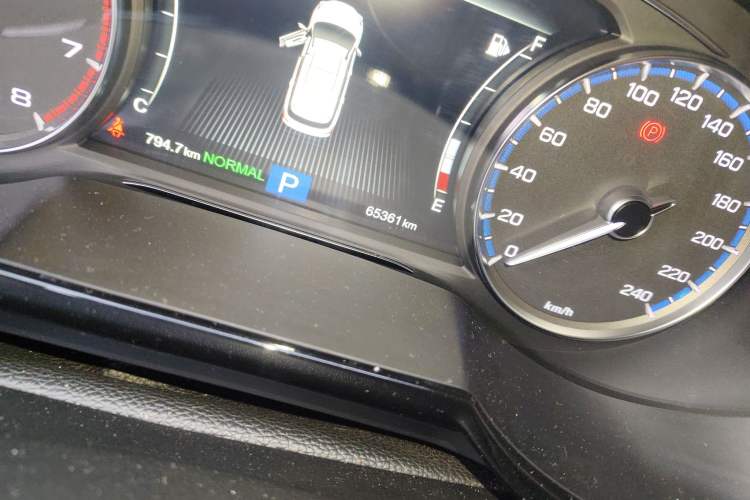 Used GAC Trumpchi GS7 2019 390T Two-Wheel Drive Luxury Smart Connectivity Version Odometer Close Up