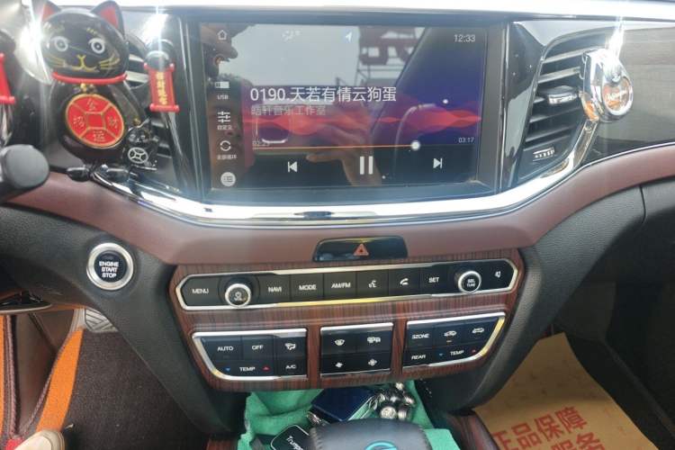 Used GAC Trumpchi GS8 2017 320T Two-Wheel Drive Luxury Smart Connectivity Version (7 Seats) Audio And AC Panel