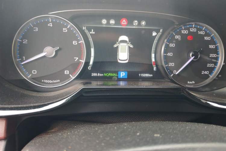 Used GAC Trumpchi GS8 2017 320T Two-Wheel Drive Luxury Smart Connectivity Version (7 Seats) Odometer Close Up