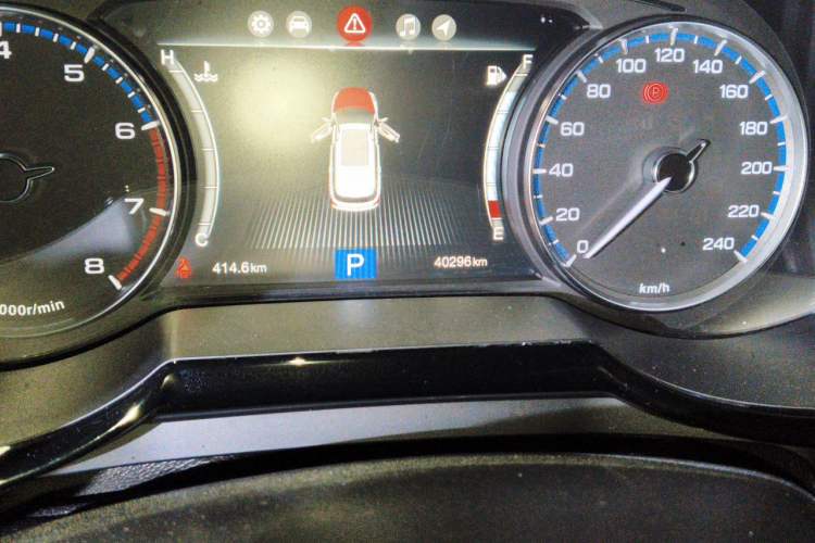 Used GAC Trumpchi GS8 2017 320T Two-Wheel Drive Luxury Smart Connectivity Version (7 Seats) Odometer Close Up