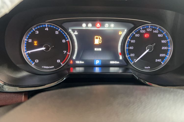 Used GAC Trumpchi GS8 2017 320T Four-Wheel Drive Luxury Smart Connectivity Version (7 Seats) Odometer Close Up