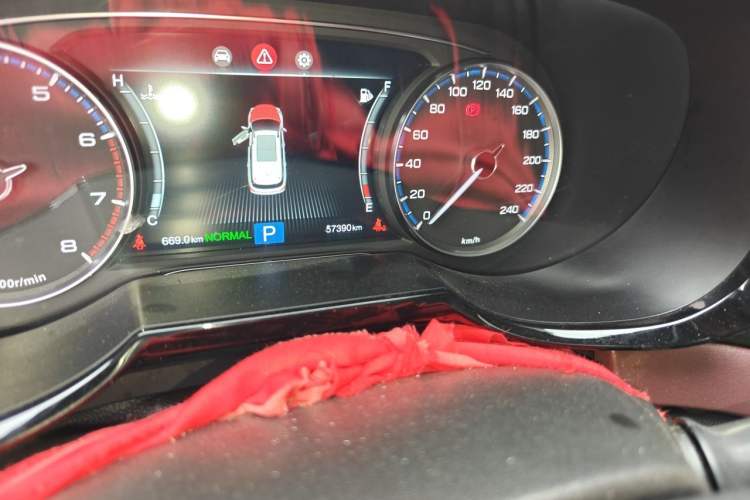 Used GAC Trumpchi GS8 2017 320T Two-Wheel Drive Luxury Edition (7 Seats) Odometer Close Up