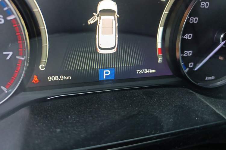 Used GAC Trumpchi GS8 2017 320T Four-Wheel Drive Luxury Smart Connectivity Version (7 Seats) Odometer Close Up