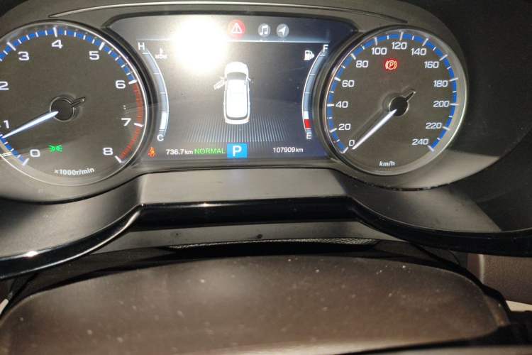Used GAC Trumpchi GS8 2017 320T Two-Wheel Drive Luxury Smart Connectivity Version (7 Seats) Odometer Close Up