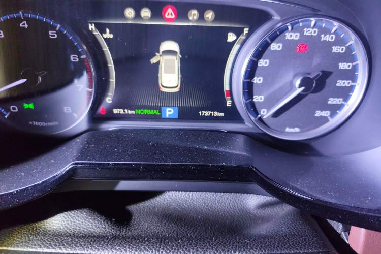 Used GAC Trumpchi GS8 2017 320T Two-Wheel Drive Luxury Smart Connectivity Version (7 Seats) Odometer Close Up