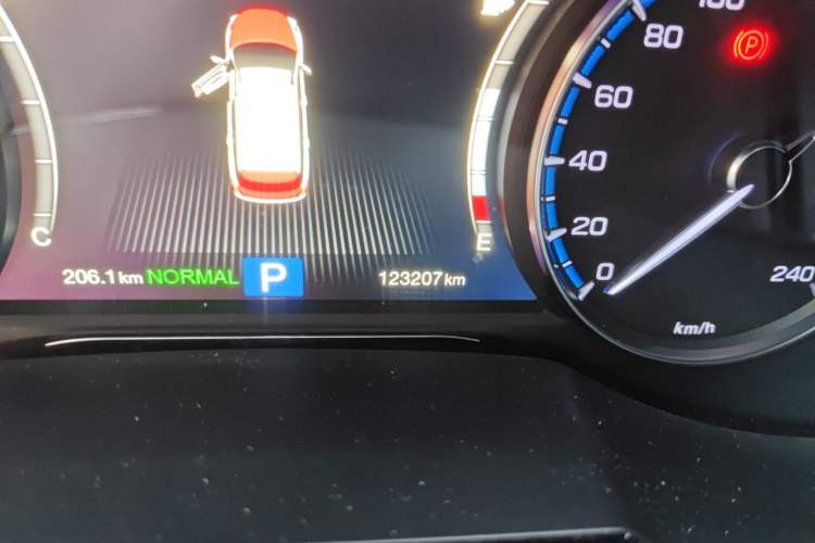 Used GAC Trumpchi GS8 2017 320T Two-Wheel Drive Luxury Smart Connectivity Version (7 Seats) Odometer Close Up