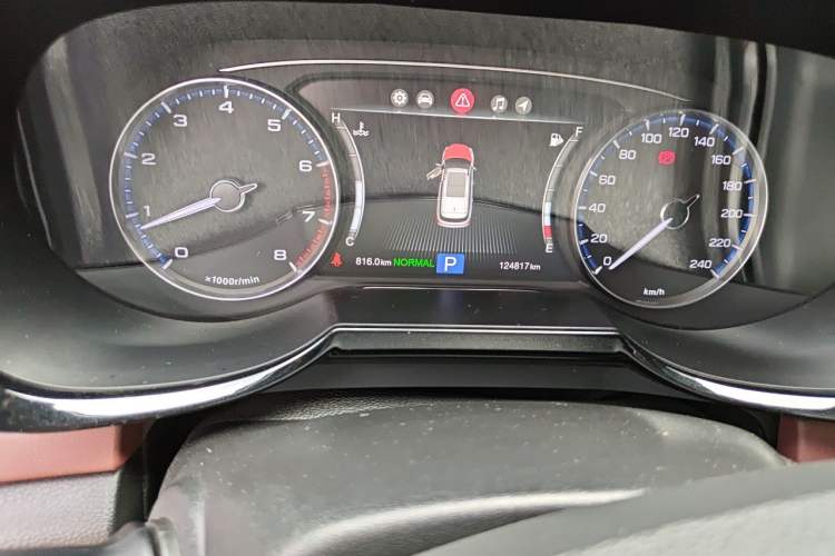 Used GAC Trumpchi GS8 2017 320T Two-Wheel Drive Luxury Edition (7 Seats) Odometer Close Up