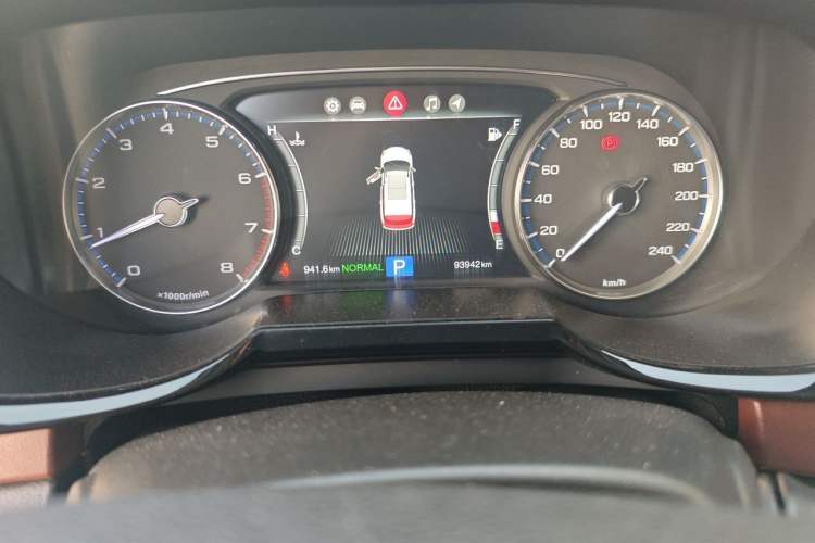 Used GAC Trumpchi GS8 2017 320T Two-Wheel Drive Luxury Smart Connectivity Version (7 Seats) Odometer Close Up