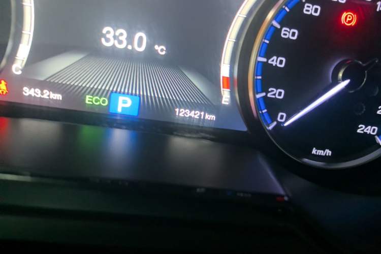 Used GAC Trumpchi GS8 2017 320T Four-Wheel Drive Luxury Smart Connectivity Version (7 Seats) Odometer Close Up