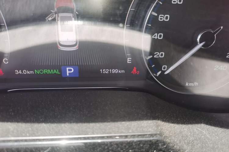 Used GAC Trumpchi GS8 2017 320T Two-Wheel Drive Luxury Smart Connectivity Version (7 Seats) Odometer Close Up