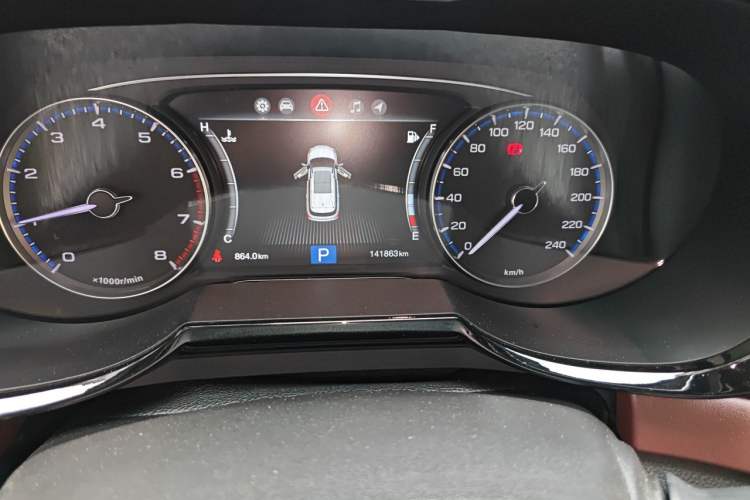 Used GAC Trumpchi GS8 2017 320T Two-Wheel Drive Luxury Smart Connectivity Version (7 Seats) Odometer Close Up