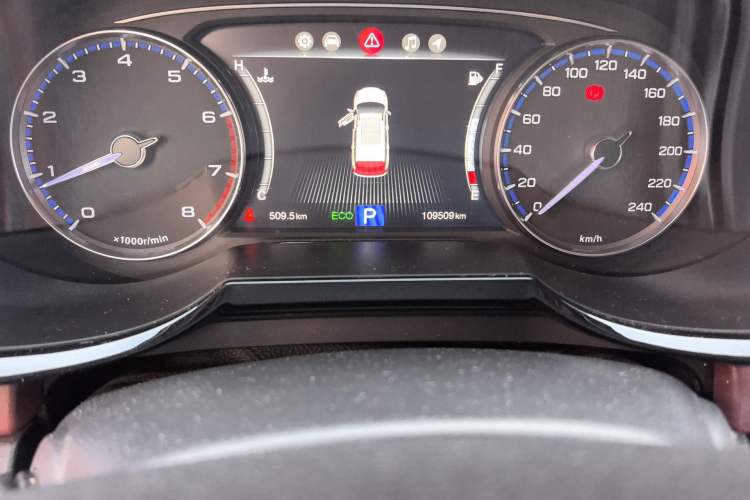Used GAC Trumpchi GS8 2017 320T Four-Wheel Drive Luxury Smart Connectivity Version (7 Seats) Odometer Close Up