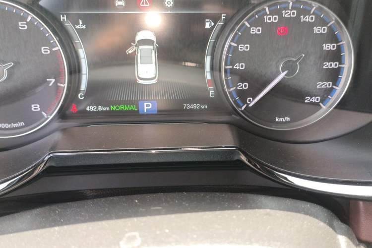Used GAC Trumpchi GS8 2017 320T Two-Wheel Drive Luxury Edition (7 Seats) Odometer Close Up