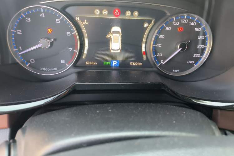 Used GAC Trumpchi GS8 2017 320T Two-Wheel Drive Luxury Smart Connectivity Version (7 Seats) Odometer Close Up