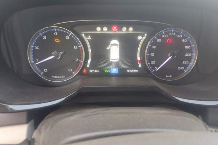 Used GAC Trumpchi GS8 2017 320T Four-Wheel Drive Luxury Smart Connectivity Version (7 Seats) Odometer Close Up