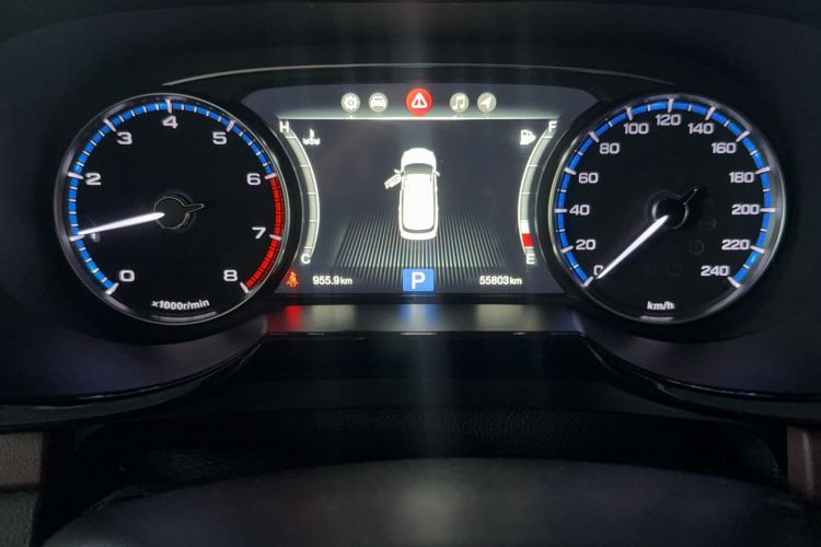 Used GAC Trumpchi GS8 2017 320T Two-Wheel Drive Luxury Smart Connectivity Version (7 Seats) Odometer Close Up