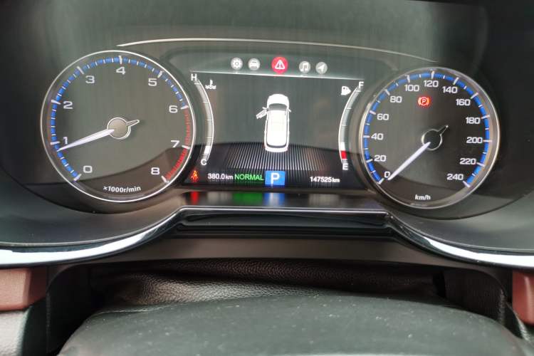 Used GAC Trumpchi GS8 2017 320T Two-Wheel Drive Luxury Smart Connectivity Version (7 Seats) Odometer Close Up