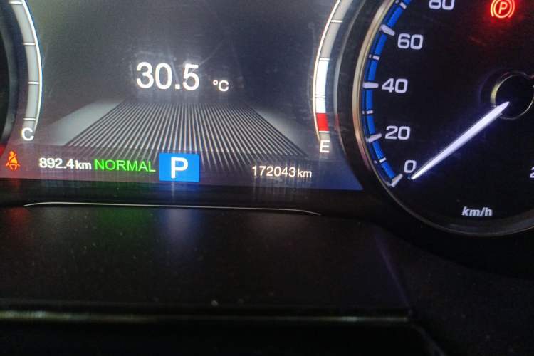 Used GAC Trumpchi GS8 2017 320T Two-Wheel Drive Luxury Smart Connectivity Version (7 Seats) Odometer Close Up