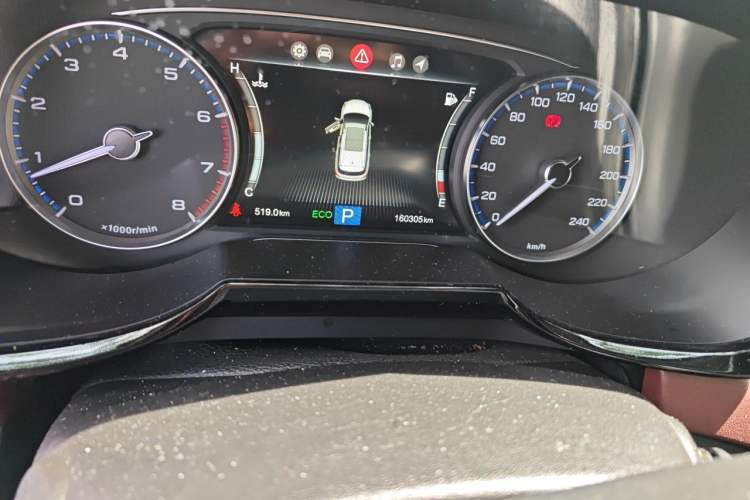 Used GAC Trumpchi GS8 2017 320T Two-Wheel Drive Luxury Smart Connectivity Version (7 Seats) Odometer Close Up
