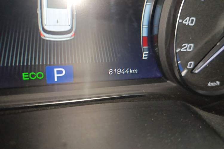 Used GAC Trumpchi GS8 2017 320T Two-Wheel Drive Luxury Edition (7 Seats) Odometer Close Up