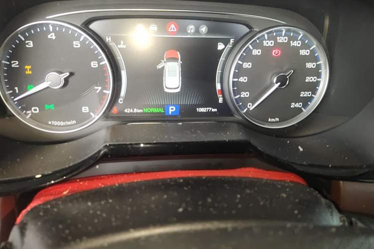 Used GAC Trumpchi GS8 2017 320T Four-Wheel Drive Luxury Smart Connectivity Version (7 Seats) Odometer Close Up