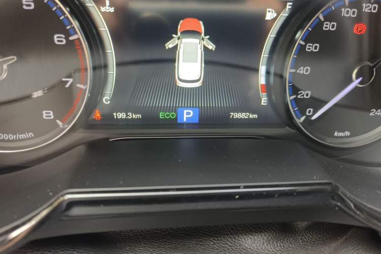 Used GAC Trumpchi GS8 2017 320T Two-Wheel Drive Luxury Smart Connectivity Version (7 Seats) Odometer Close Up