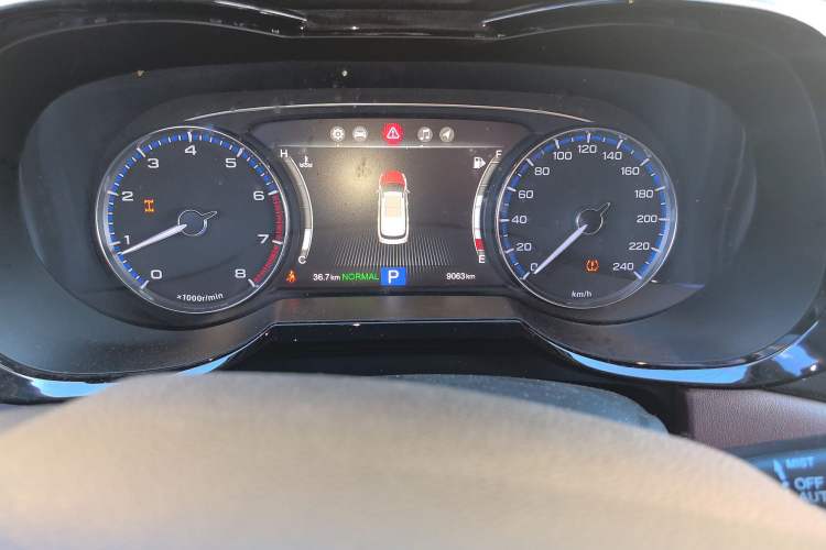 Used GAC Trumpchi GS8 2017 320T Four-Wheel Drive Luxury Smart Connectivity Version (7 Seats) Odometer Close Up