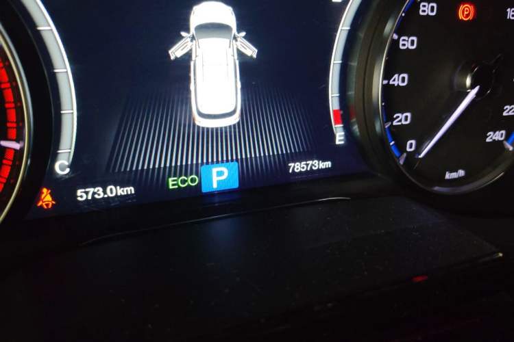 Used GAC Trumpchi GS8 2017 320T Two-Wheel Drive Luxury Smart Connectivity Version (7 Seats) Odometer Close Up