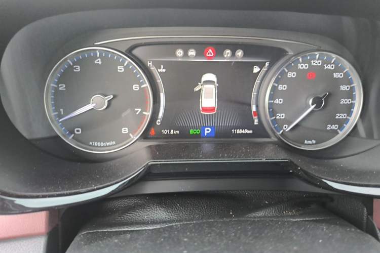 Used GAC Trumpchi GS8 2017 320T Two-Wheel Drive Luxury Smart Connectivity Version (7 Seats) Odometer Close Up