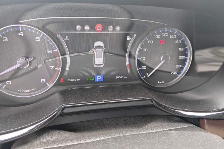 Used GAC Trumpchi GS8 2017 320T Two-Wheel Drive Luxury Smart Connectivity Version (7 Seats) Odometer Close Up