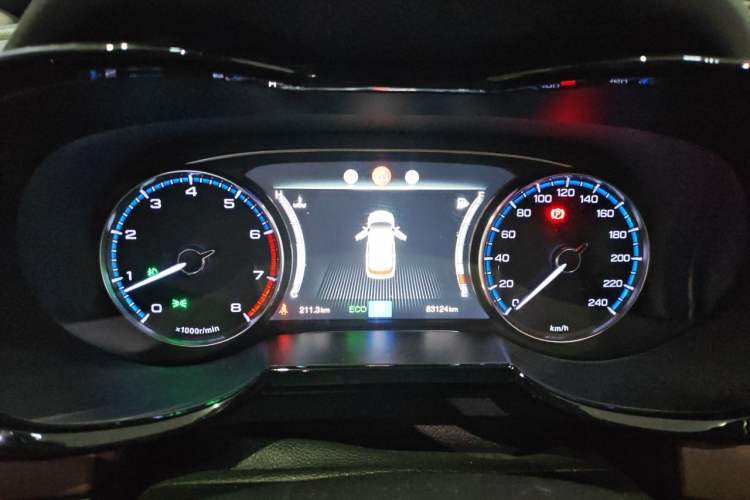 Used GAC Trumpchi GS8 2017 320T Two-Wheel Drive Luxury Smart Connectivity Version (7 Seats) Odometer Close Up