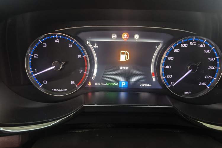 Used GAC Trumpchi GS8 2017 320T Two-Wheel Drive Luxury Edition (7 Seats) Odometer Close Up
