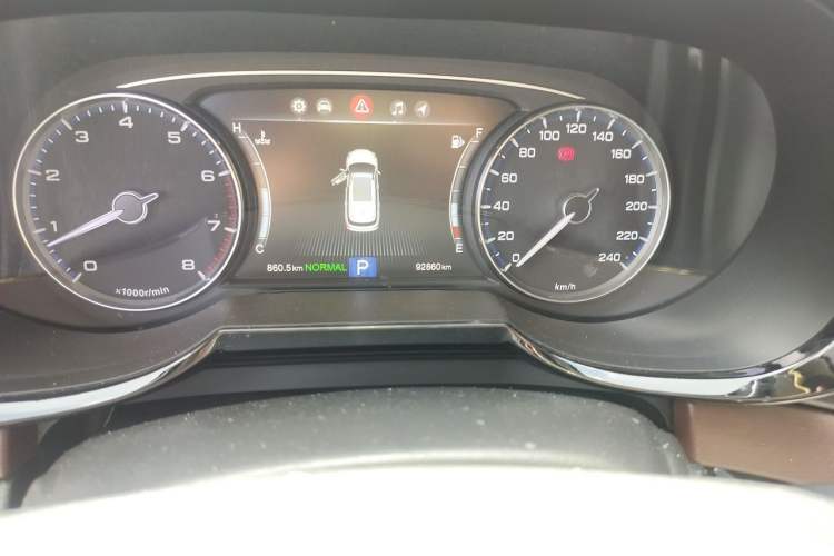 Used GAC Trumpchi GS8 2017 320T Two-Wheel Drive Luxury Smart Connectivity Version (7 Seats) Odometer Close Up