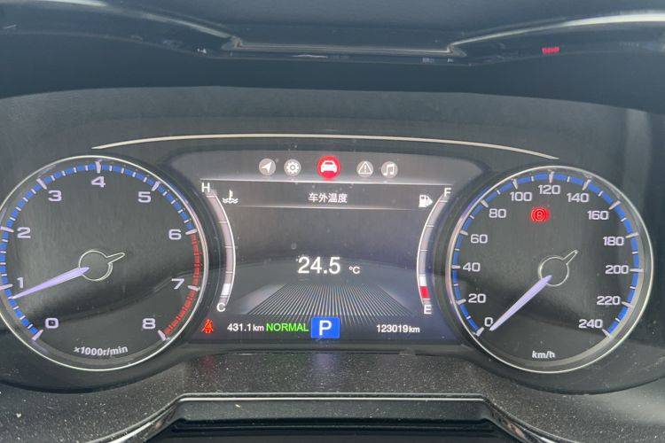 Used GAC Trumpchi GS8 2017 320T Two-Wheel Drive Luxury Smart Connectivity Version (7 Seats) Odometer Close Up