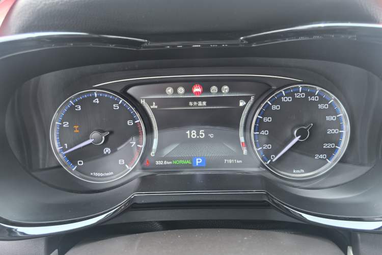 Used GAC Trumpchi GS8 2017 320T Four-Wheel Drive Luxury Smart Connectivity Version (7 Seats) Odometer Close Up