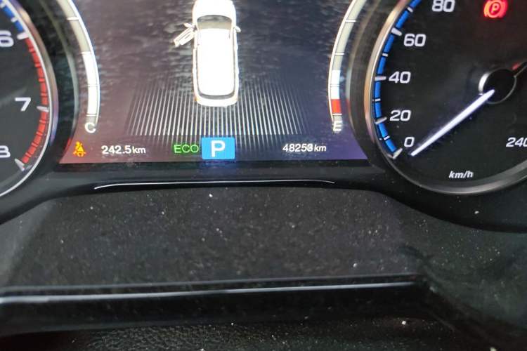 Used GAC Trumpchi GS8 2017 320T Two-Wheel Drive Luxury Smart Connectivity Version (7 Seats) Odometer Close Up