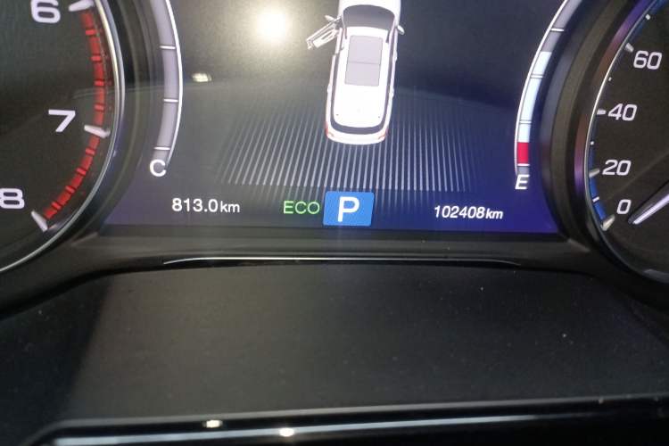 Used GAC Trumpchi GS8 2017 320T Two-Wheel Drive Luxury Smart Connectivity Version (7 Seats) Odometer Close Up