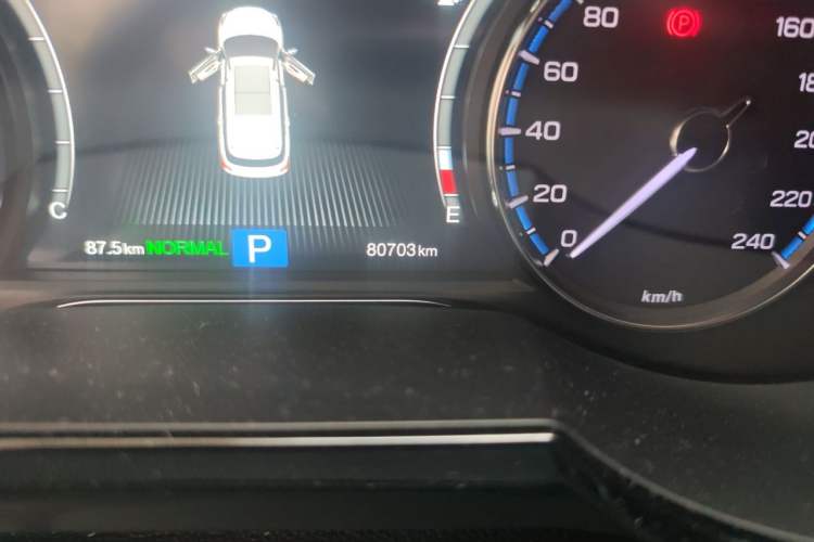 Used GAC Trumpchi GS8 2017 320T Two-Wheel Drive Luxury Smart Connectivity Version (7 Seats) Odometer Close Up