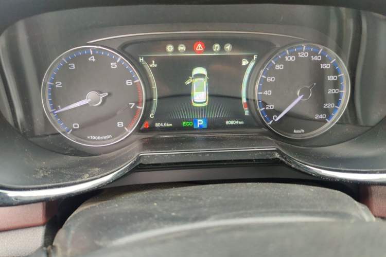 Used GAC Trumpchi GS8 2017 320T Four-Wheel Drive Luxury Smart Connectivity Version (7 Seats) Odometer Close Up