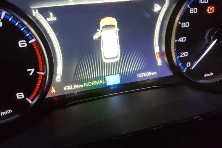 Used GAC Trumpchi GS8 2017 320T Two-Wheel Drive Luxury Smart Connectivity Version (7 Seats) Odometer Close Up